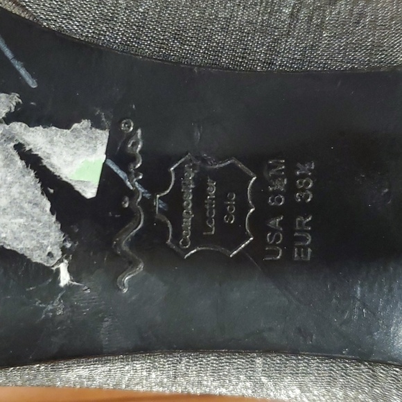 NINA Gray Peep Toe Platform Pumps Heels Shoes Women's 8.5 M - Picture 8 of 16